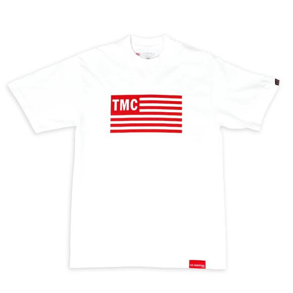 LIMITED EDITION TMC FLAG T-SHIRT - WHITE/RED - S - Picture 2 of 2